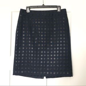 Banana Republic navy pencil skirt